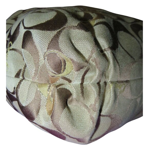 Coach Poppy Signature Canvas & Leather Heart Glam Tote Freshly cleaned - Picture 12 of 15